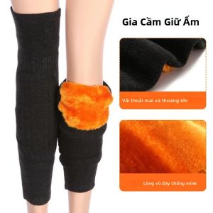 1 Đôi Đệm Gối Cashmere Cho Nam Và Nữ Giữ Ấm Mùa Đông Len Dày Đôi Bảo Vệ Đầu Gối Chống Gió Chống Lạnh