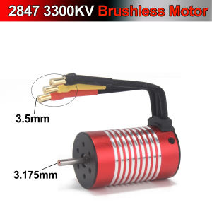 NEEBRC 2847 2800KV 3300KV 4300KV 5600KV 3.175mm Shaft Brushless Motor for 1/12 1/14 RC Car Tamiya Redcat MJX Hyper Go HBX WLtoys