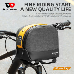 WEST BIKING 4 L Bicycle Front Bag 600D Polyester Stylish Simple Easy To Carry Bike Bag Handbag Bicycle Accessories