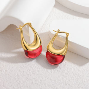 kissmoon Vintage Irregular Uniquely Designed Geometric Stainless Steel Earrings Gold Color for Women Party Daily Jewelry Gift