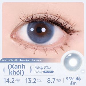 RENYUJI | Kính Áp Tròng Màu Đen Vàng Sao Ánh Sáng Dùng Hàng Ngày 10 Cái