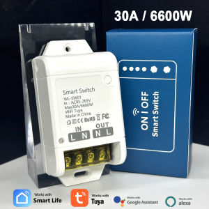 【6600W / 4000W High Power】Smart Switch Module 30A 20A Heavy Duty Tuya Alexa Voice Control Remote ON/OFF TimerZigbee/WIFI