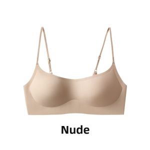 MOFANSHI | Light-colored Thin Straps Light-support Invisible Bra Half Cup
