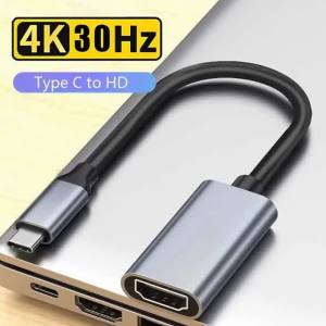 Type C to HDMI Adapter Converter Cable for Laptop Tablet TV MacBook Pro 4K Adapter USB 3.1 Male to HDTV Female Converter Cable