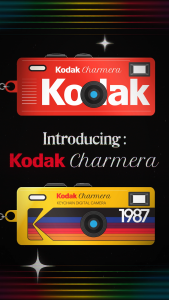 Kodak Charmera Keychain Digital Camera Bundle – Retro Mini Vintage Style 1080p Video Built-in Flash USB-C Rechargeable Compact & Portable | JG Superstore