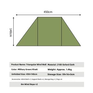 Outdoor Camping Windshield