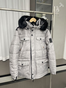 Thickened Winter Jacket for Men Anti-Cold below 20 Degrees Medium-Length Parka Style Cotton Coat Warm Standard Fit Hooded