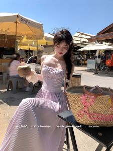 Slip Halter Neck Fitted Waist Dress