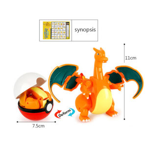 Takara Tomy | Genuine Pokemon Figures Pikachu Snorlax Gengar Dragonite Mew Pocket Monster Pokeball Action Deformation Model Toys Birthday Gift