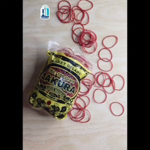 Grosir Karet Gelang Merah Sakura 11mm 500 Gr ikat uang duit barang plastik dapur