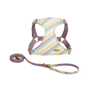 PuppyTie Multi-Function Dog Harness And Leash Set Soft Breathable Puppy Harness Adjustable Double Hook Lead For Dogs Walking Accessories