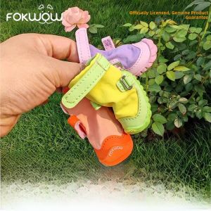Fokwow Waterproof Anti-Slip Dog Shoes for Small Dogs Bichon Frise Teddy Chihuahua And Other Breeds Casual Style Pet Footwear