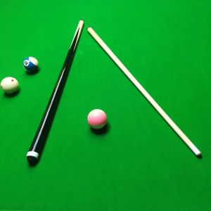 Promo Bulan Ini Stik Biliar Stik Biliar Kepala Kecil Stik Snooker Style Amerika Dengan Gaya Dua Bagian Cat 145 cm