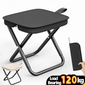 Portable Folding Stool Lightweight Camping Chair Durable Fishing Chairs Foldable Seat for Hiking Travel Outdoor & Indoor Use