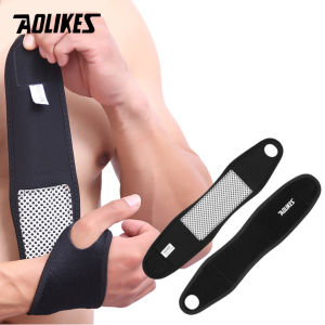 AOLIKES | AOLIKES 1 Pair Self-heating Magnet Wrist Support Brace Guard Protector Winter Keep Warm Band Sports Sales Tourmaline Wristband