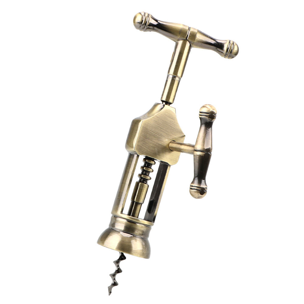 Vintage Rack & Pinion Corkscrew, Classic Wine Bottle Opener Premium Bar Tool & Kitchen Gadget
_voghion.com