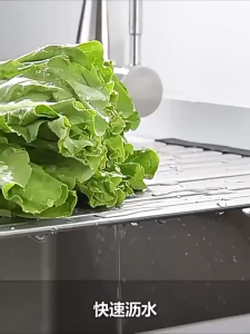 Over Sink Dish Drying Rack Roll Up Dish Drying Rack Kitchen Sink Rack 304 Stainless Steel Sink Drying Rack Foldable Dish Drainer
