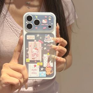Sanrio | Cute Cartoon Sanrio Hello Kitty Shockproof Phone Case For iphone 17 16 15 Pro Max 17 Pro Lens Protective Hard Back Cover Funda