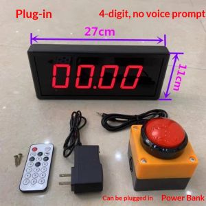 XMSJ | 2.3 Inch 4 Digit LED Digital Timer Stopwatch Countdown Clock for Training Speech Competition No Voice