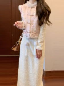 CHANGTONG | Warming and Elegant Chinese Style Qipao Dress Set