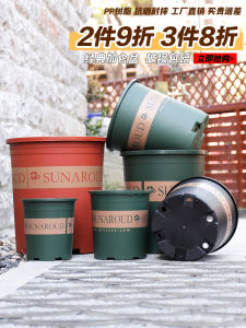 Gallon Plastic Large-Diameter Flowerpot Special Offer Big Sale Family Balcony Living Room Dedicated Microphyte Flower Disk Potted Plant