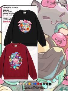 Áo Nỉ Cổ Tròn Dày Cotton Polyester in Họa Tiết Slime Rancher Thường Ngày Đa Năng Cho Nam Và Nữ Mùa Xuân Thu