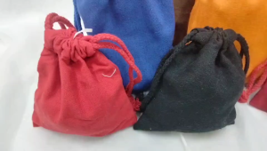 HUI ถุงหูรูด ถุงผ้าลินิน หลากสี ใส่เครื่องประดับ ของชำร่วย พร้อมส่งด่วน