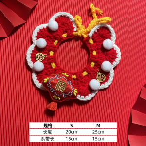 New Year Cat Scarf Necktie Pet Costume Accessories Doggie Neck Warmer Decoration Items for Cats And Dogs