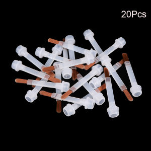 5/10/20Pcs Disposable Nail Polish Brush For 15ml Nail Polish Bottle Replacement Brush Brown Hair Nail Art Brush Applicators