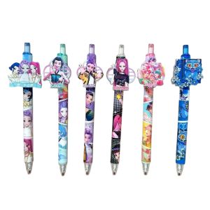 Bandai | Bộ Bút Gel Chủ Đề Anime Girls Lumi Mila Zoi Hunter Thiết Kế Miếng Dán Sáng Tạo Viết Êm Mực Trung Tính Quà Tặng Văn Phòng Phẩm Cho Học Sinh Sinh Viên Văn Phòng.
