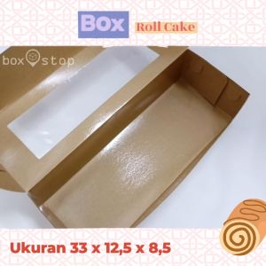 Dus Kotak BOLU GULUNG & Box Roll Cake Murah (Isi 10 pcs)