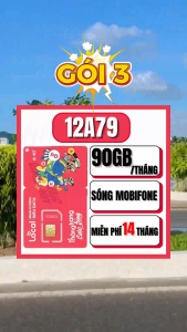 Sim 4G 5G Local Mobifone Trọn Gói 14 Tháng - Data Tốc Độ Cao + Miễn Phí Gọi Hàng Tháng - Dùng Toàn QUốc Không Nạp Tiền Không Phát Sinh Chi Phí 12A45F 12A69 12A79 12A89F | FREESHIP - CHƯA KÍCH HOẠT