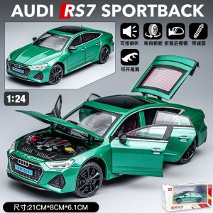 Audi RS7 Alloy Car Model 1:24 Simulation Luxury Toy Car Gift for Boyfriend Childrens Small Car Collectible Metal Toy