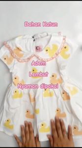 Two Mix - Baju Dress Bayi Perempuan Lucu Ruffle 0 6 12 Bulan 4350B