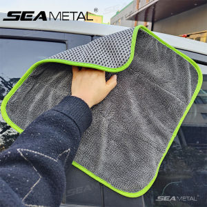 Semetal 40x40cm khăn lau xe ô tô 850gsm thấm hút tốt Khăn lau vải nhung san hô vải khô dịch vụ chăm sóc xe ô tô khô Rag