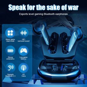 ZAY Original Lenovo Thinkplus GM2 Pro Wireless Bluetooth Earphone TWS Gaming Bluetooth Earphone Bluetooth Earphone 9D HIFI Sound Sport Waterproof Headset for Oppo Realme Xiaomi Vivo Huawei iphone