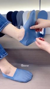 Tất lười nam trơn màu cao cấp chất liệu cotton mềm mại êm chân có mặt lười thoáng khí - HAILUOI-PO-3019-1DOI