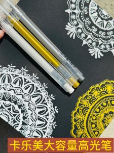 ปากกาไฮไลท์แบบติดตรงความจุขนาดใหญ่ ด้ามจับหนา ปากกาเขียนแบบขัดแสงสำหรับนักศึกษา ด้ามจับแบบขัดแสง