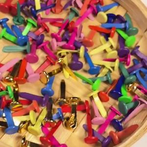 [HCM]  Set 100 Đinh Ghim 2 Chân Đinh Ghim Cánh Phượng Làm Học Liệu Đồ Dùng Thủ Công-CA666