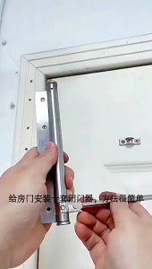 Stainless Steel Door Closer Automatic Adjustable Door Closing Anti-Collision Household Door Closer