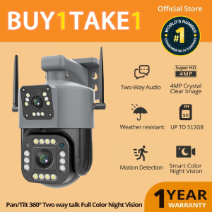 V380 Pro Dual Lens CCTV Camera Connect Cellphone With Audio and Speaker Outdoor Waterproof No Needed Internet 360 PTZ IP Security Cameras Two-Way Audio Night Vision Auto Tracking Home Smart CCTV Camera