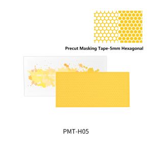 Dspiae Precut Masking Tape Set 3Mm 5Mm 7Mm 9Mm With Squiggle And Digital Camouflage Patterns For Model Painting