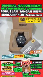 JAM CATERPILLAR ORIGINAL CATERPILLAR CAT LQ.161.21.132 - MEN LA - RUBBER - HITAM - JAMDUNIA / JAM DUNIA JD18  JAM TANGAN PRIA JAM PRIA JAM TANGAN ANTI AIR $ JAM TANGAN CATERPILLAR ORIGINAL LQ 161 21 132 CATERPILLAR LQ.161 CATERPILAR LQ161 S003