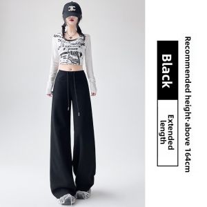 MiiOW | High Waist Casual Sports Pants Long Version Thin Cat Design Sensation Floor-Length Sweatpants Slimming Exercise Style
