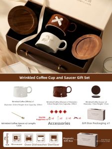 Yomerto | High-quality Refined Ceramic Coffee Cup Set Gift Box