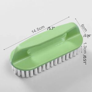 Heavy-Duty Scrub BrushStiff Bristle Shoe CleanerMulti-Purpose Handheld Brush for Bathroom KitchenLaundryTile&Floor Cleaning