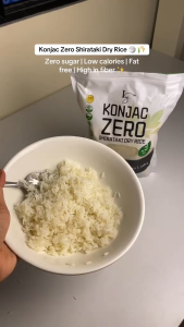 Shirataki Konjac Rice Low Carb Rice Alternative Fiber Rich Healthy Meal Substitute Easy Cook