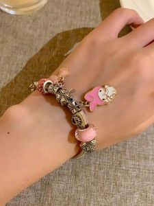 Sanrio Beaded Bracelet Kuromi Cinnamoroll Melody Bracelet gift for kids girl