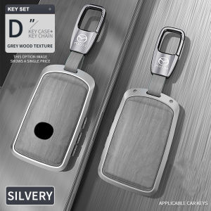 Mazda 3 All New CX5 2023 Alexa CX4 CX5 CX8 CX30 2020 - 2022 Woodgrain Pattern Leather Car Key Cover Case Accessories