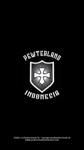 Pewterland Pendant 3D St Pauli Kalung Tengkorak Bahan Logam Timah Pria dan Wanita